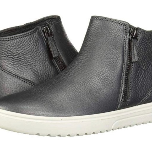 Ecco Farah metallic Grey ankle bootie/sneaker new- Size 41 - Picture 7 of 7